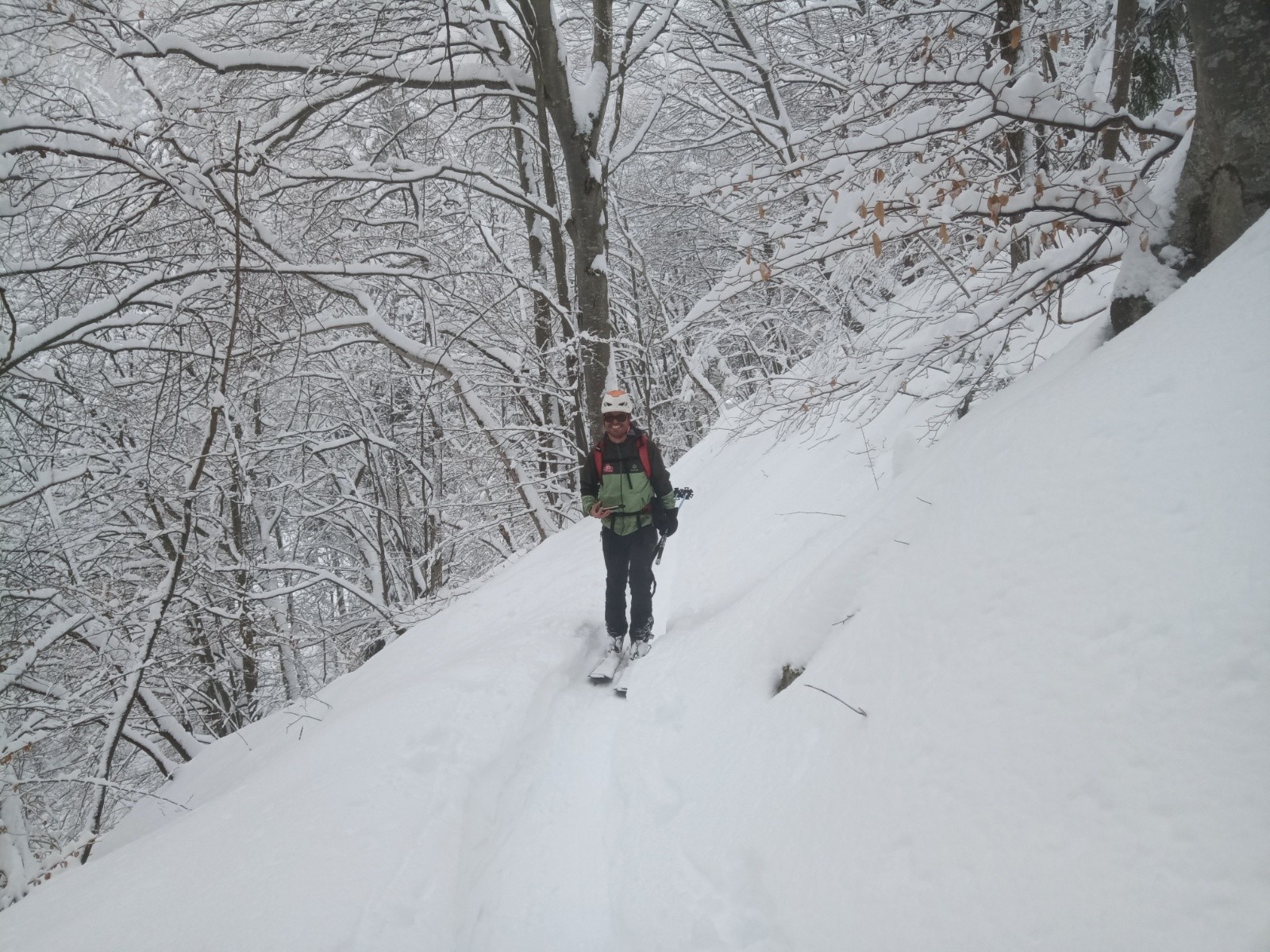 Remontée au col du Baure