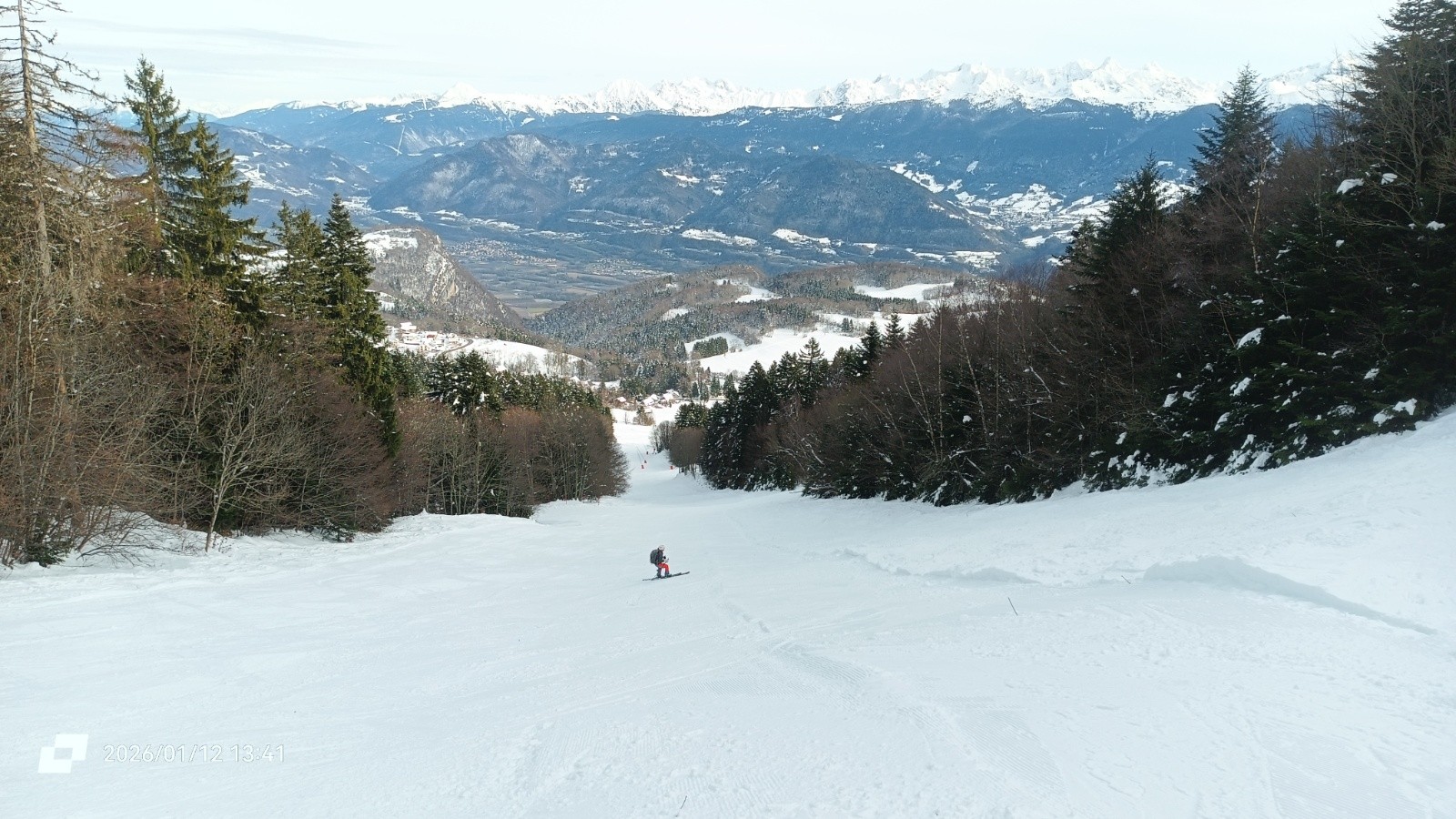 Puis on prend la piste pour rentrer 