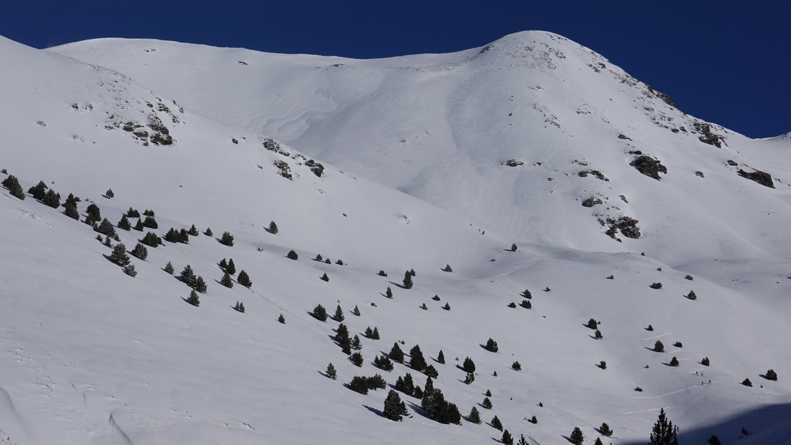 Les premiers traceurs dans la face Sud du Puigmal de Llo