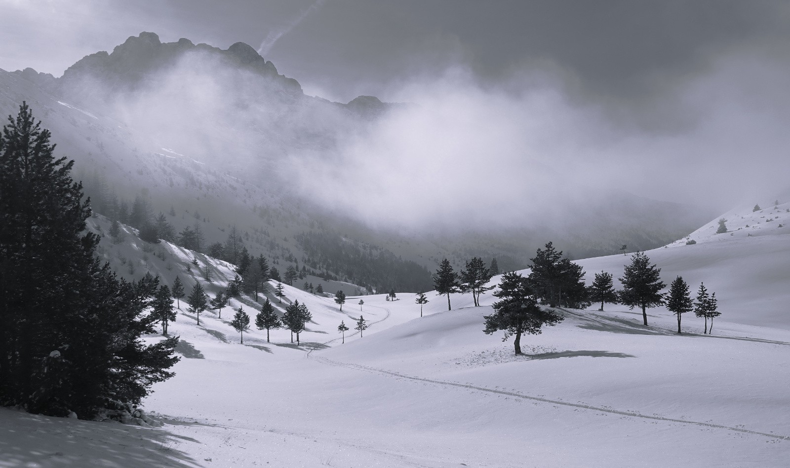 Pic Ponsin dans la brume&nbsp;