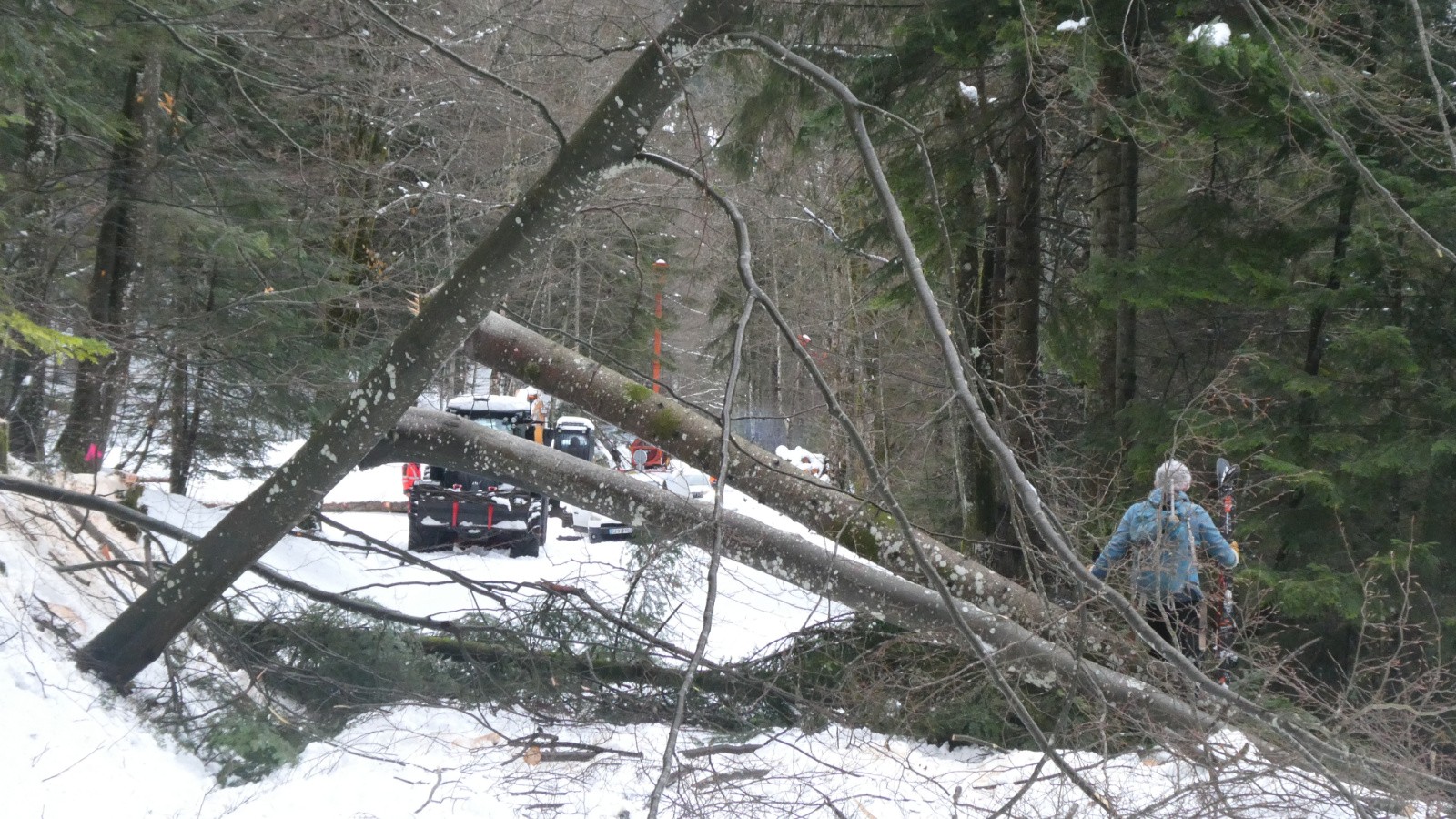 Arrivée chaotique au pkg