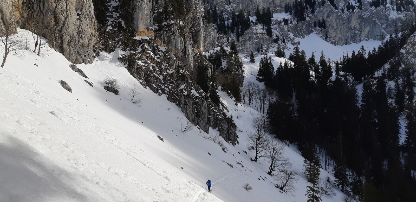Retour par la combe Sud de Léchaud 