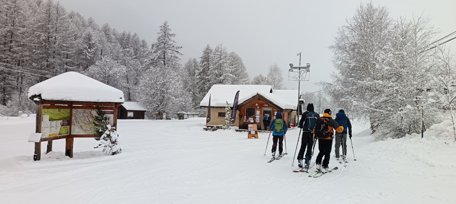 Départ sur les pistes de fond&nbsp;