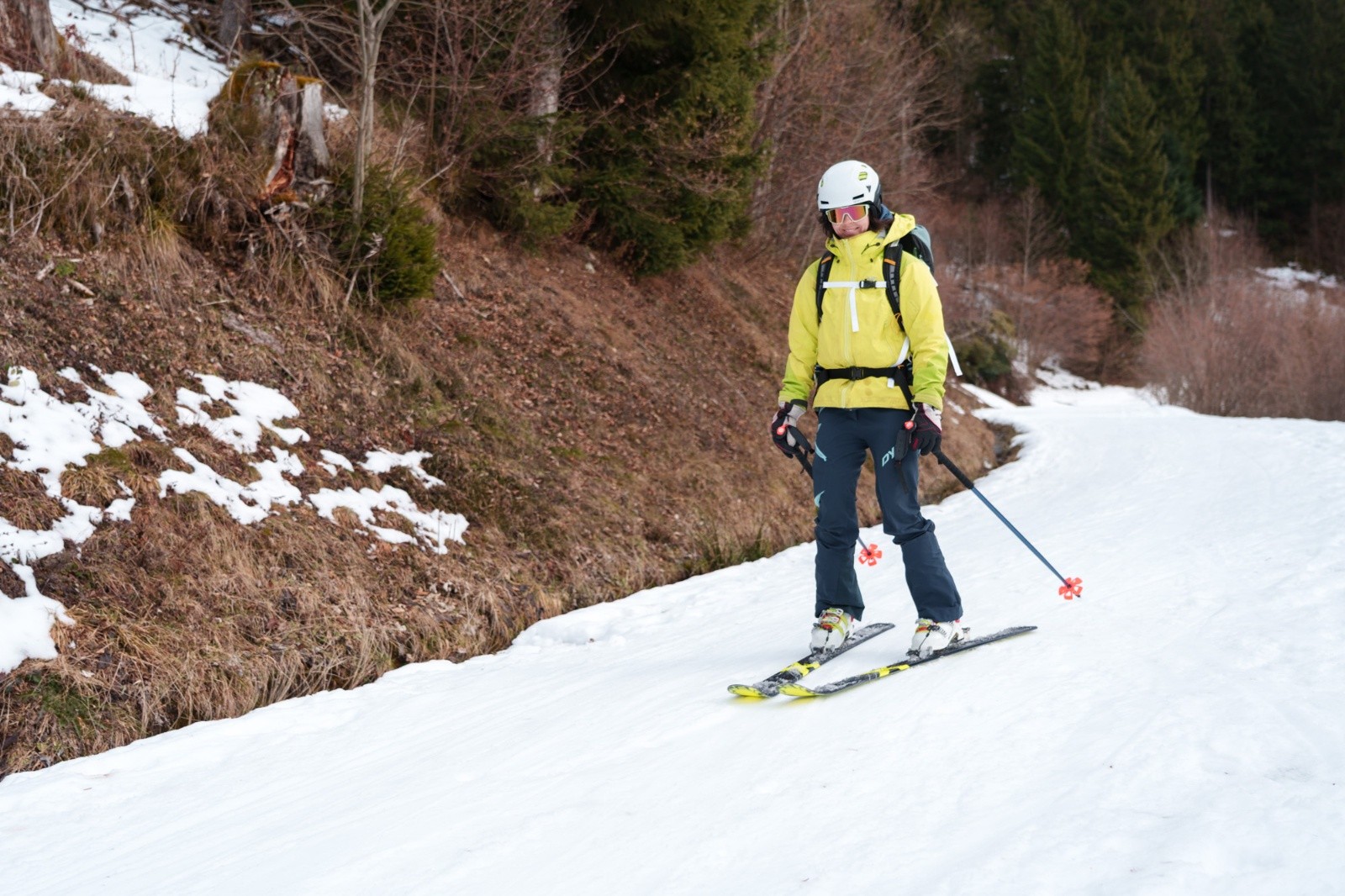 Bizarrement on n'a pas trop fait de hors piste en fin de descente&nbsp;