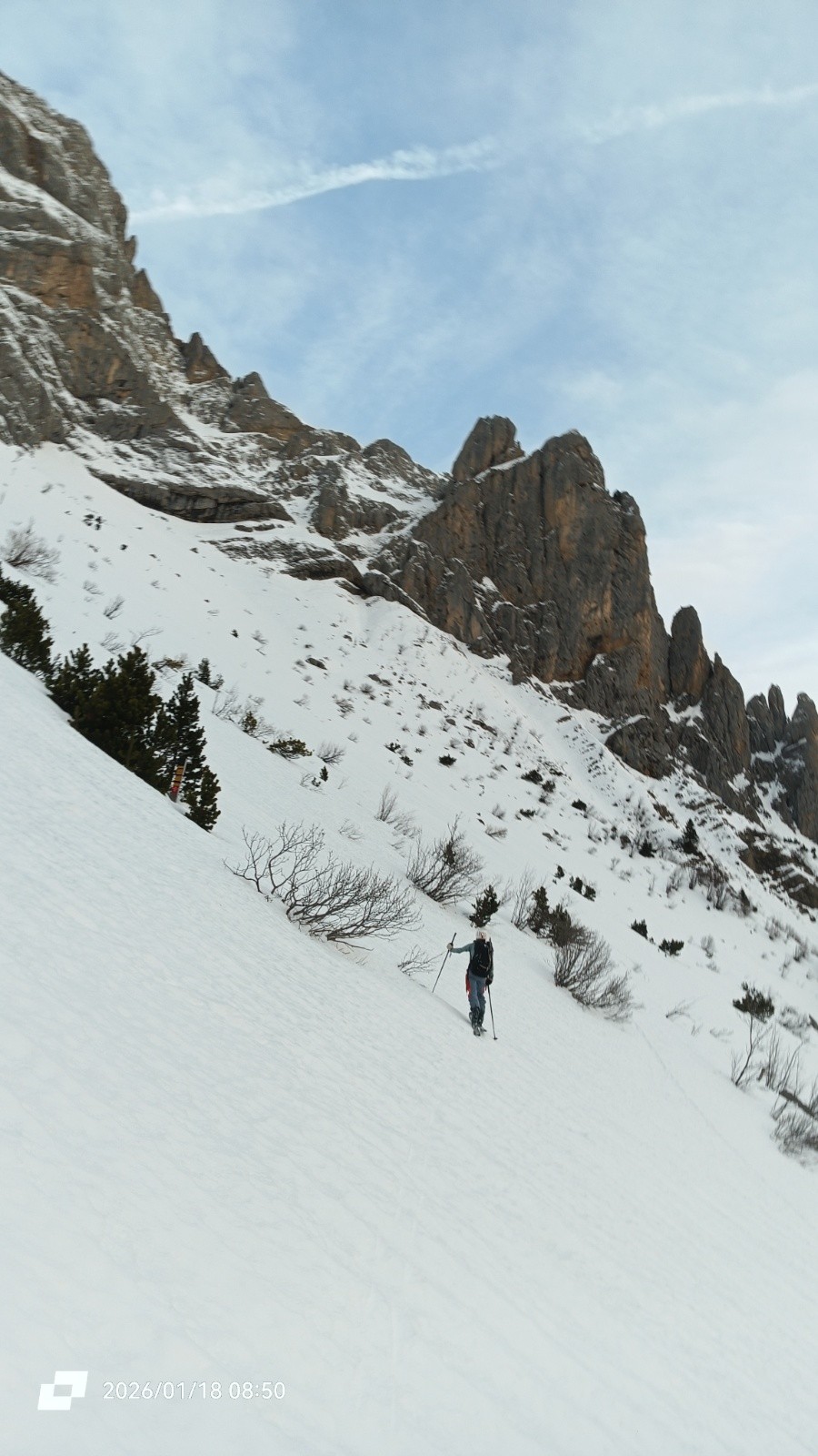 En direction du Pas de l'Oeille 