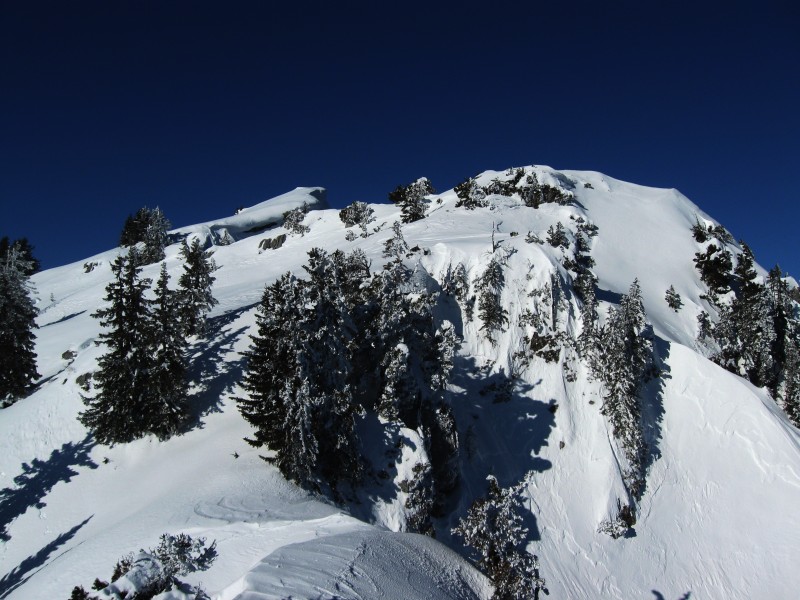 Suet : le sommet 30 m plus haut : on s'arrêtera pour cause de timing à cette antécime