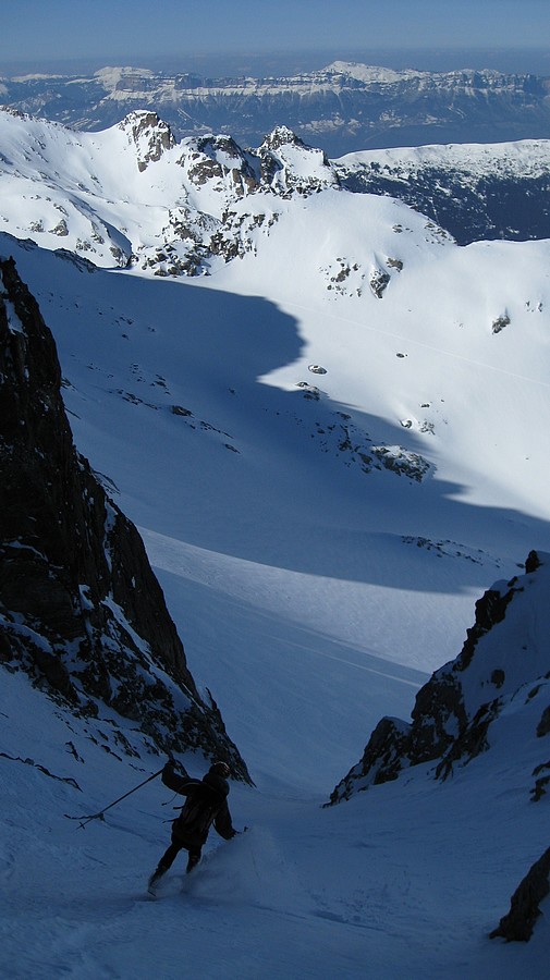 Descente de l'Aiguille d'Olle : ça commence bien