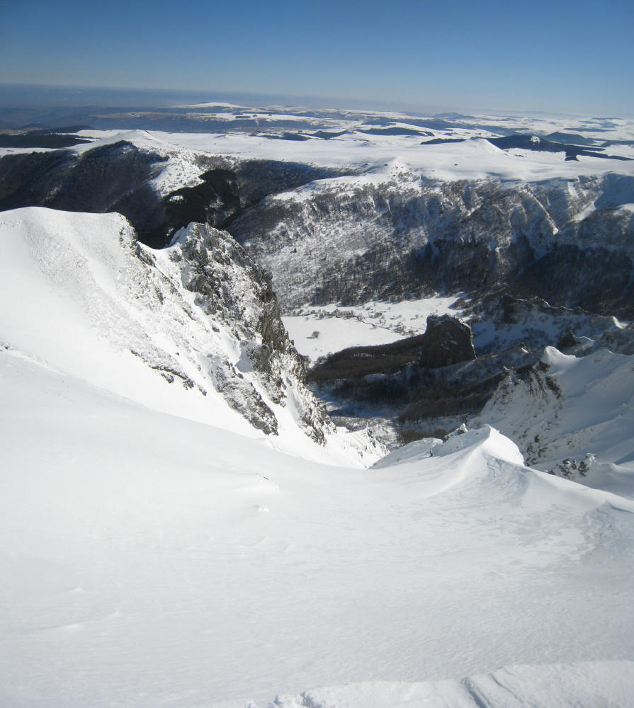 Couloir du Chapial : depuis le sommet
