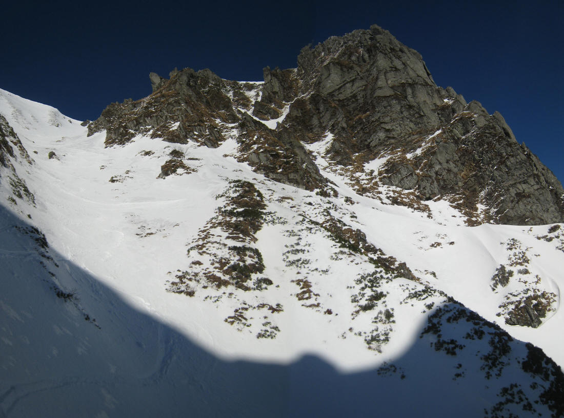 Couloir du Chapial : à mi-pente
