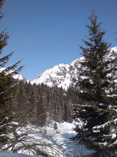 Coulir de la Chorde : Couloir de La Chorde vu depuis Ayères du Milieu