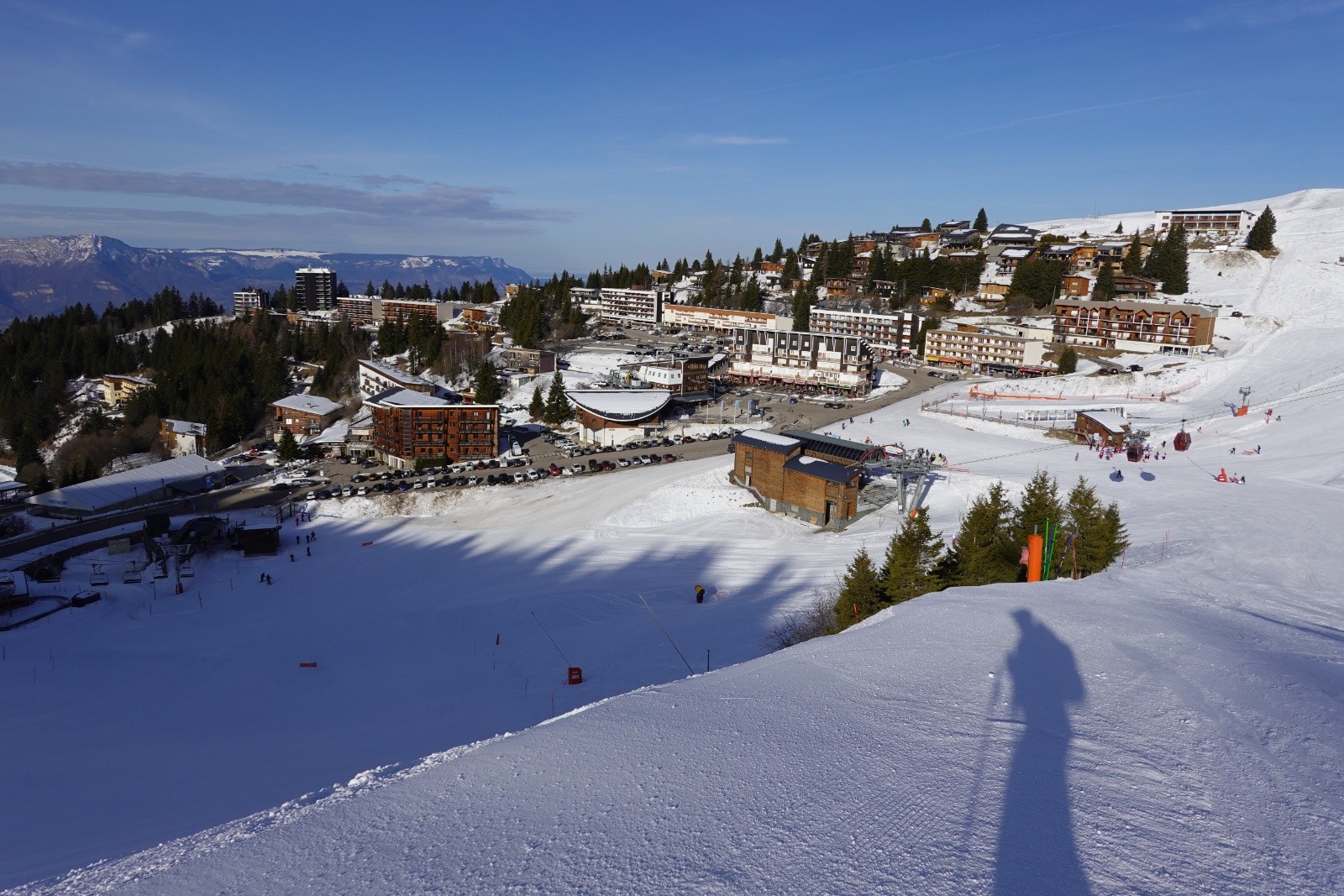 Chamrousse enneigé et calme. C'est beaucoup mieux!!