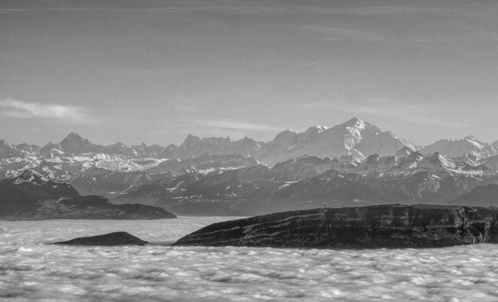 Salève et massif du Mont Blanc&nbsp;