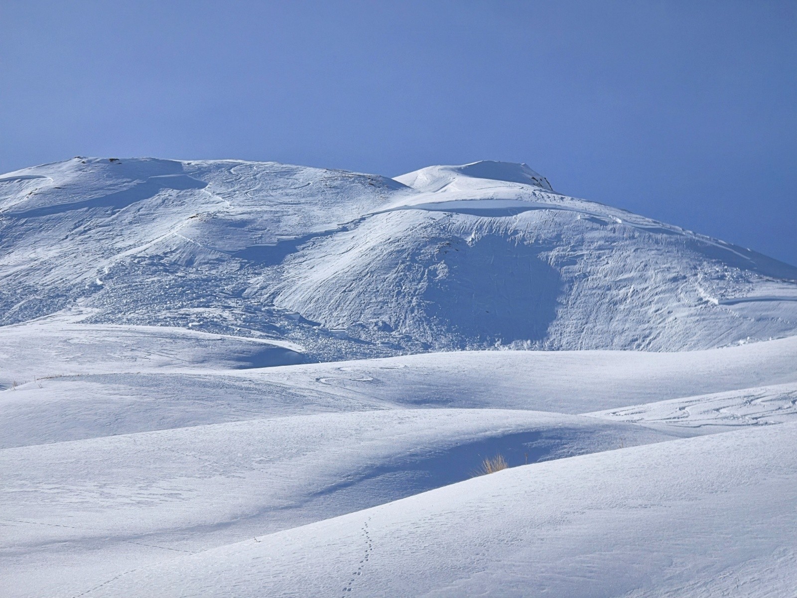 Vastes plaques sur toute la largeur du versant nord-est des Monts.&nbsp;