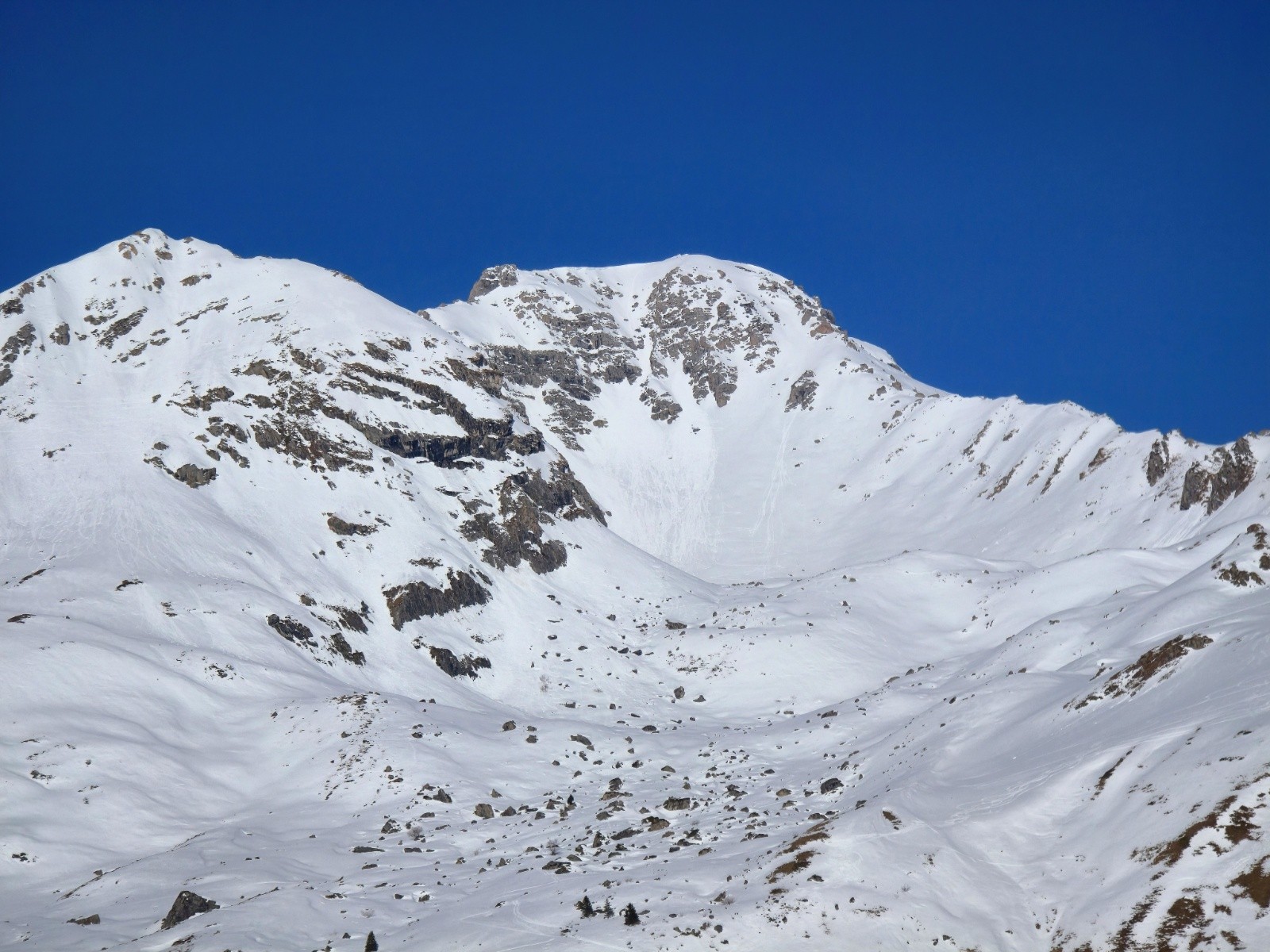 Le cheval Noir versant sud.&nbsp;