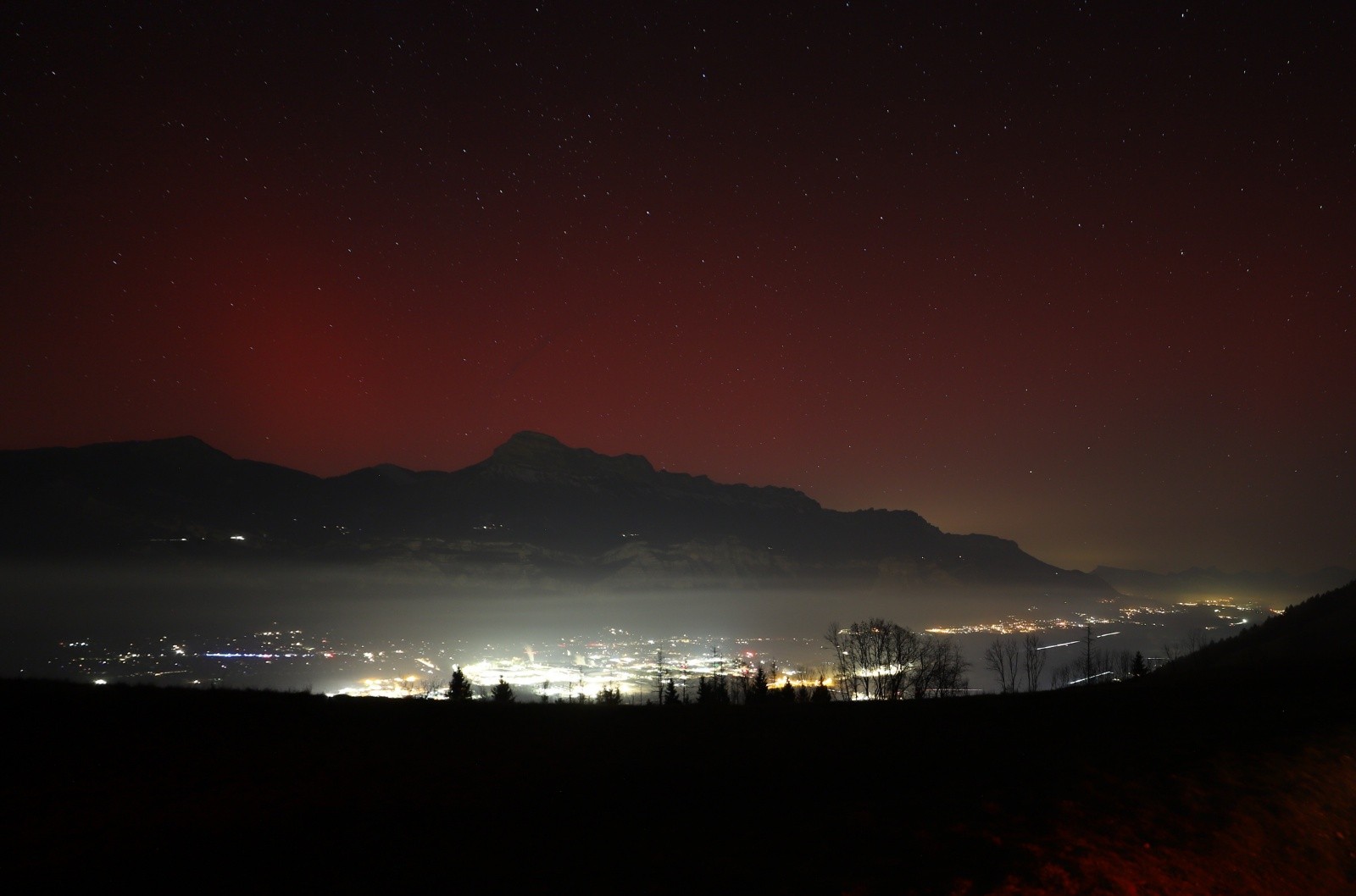 Occupé la veille à photographier les horaires boréales... pas beaucoup dormi!