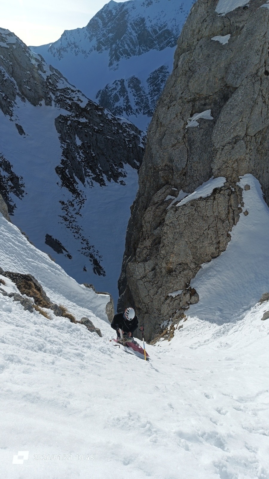 Au-dessus du second ressaut 