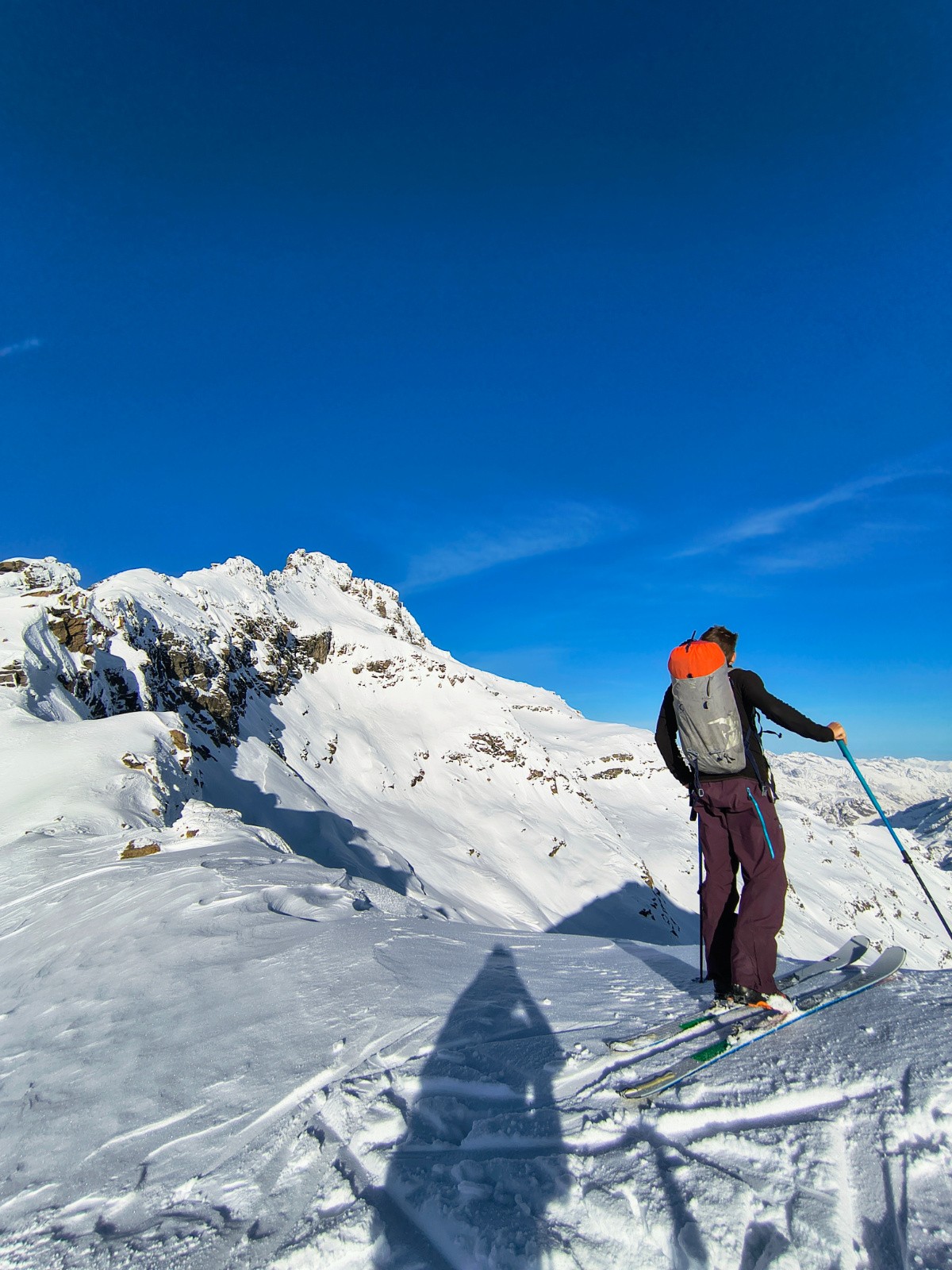 Pas de l'Arc, vue sur le versant italien de la Levanna Orientale 