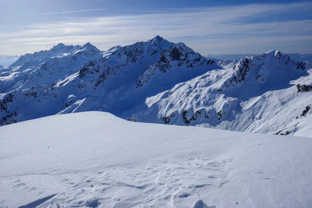 vue du sommet des Arangles