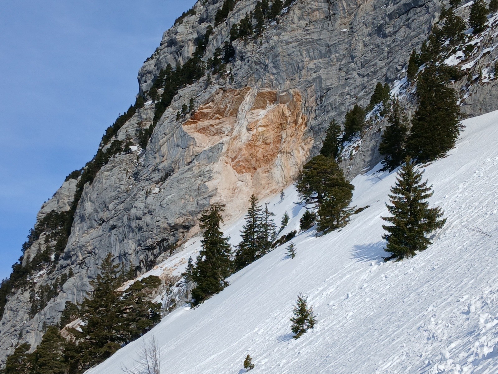 Zone de l'éboulement du 27 novembre 2025