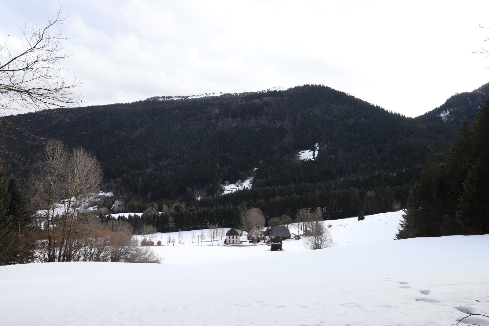 &nbsp;Le départ : bien enneigé - je ne porterai donc pas ?