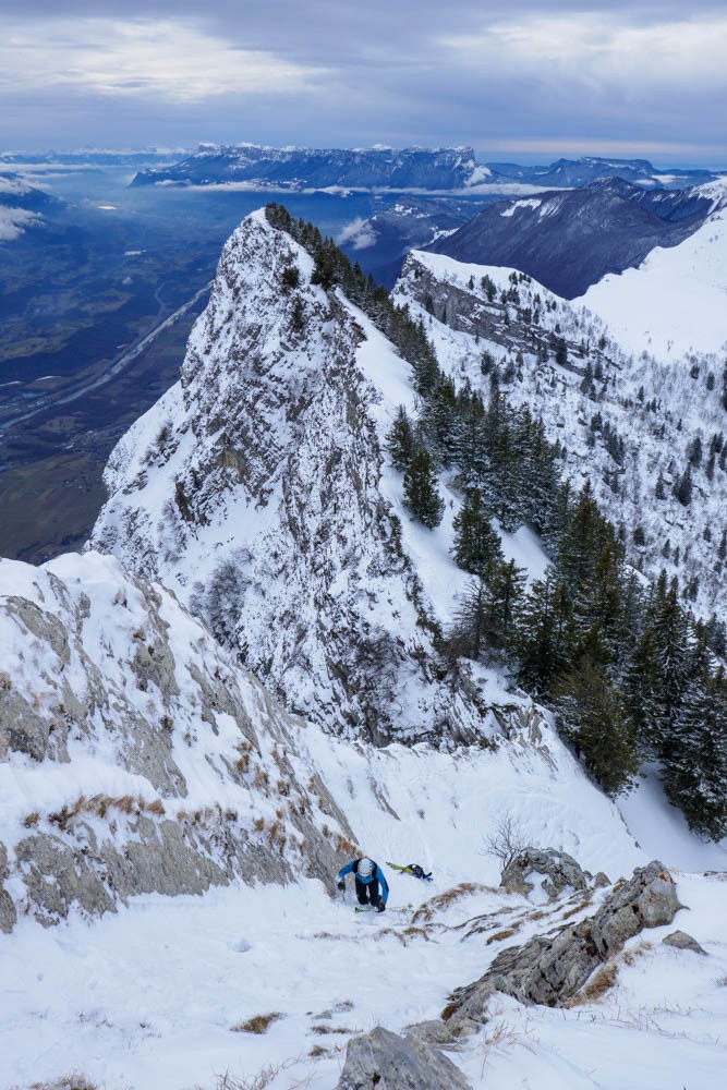 le couloir de sortie