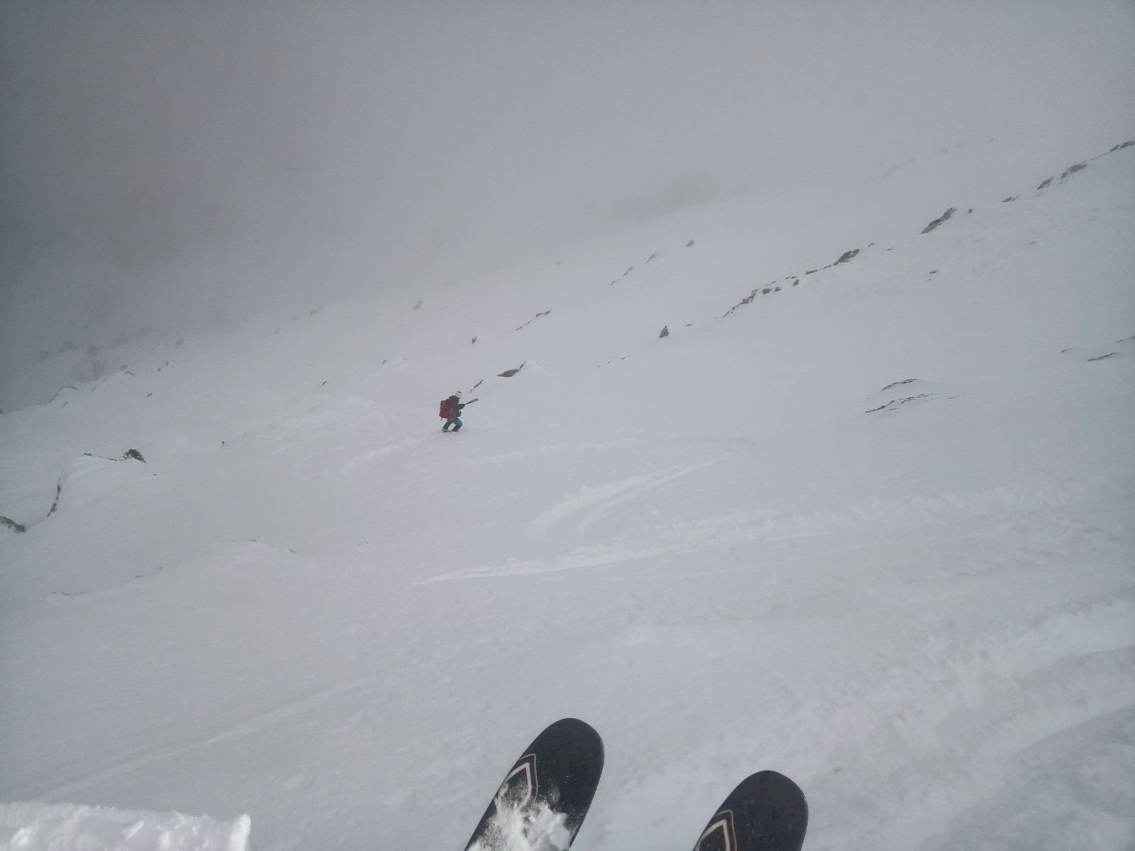 Entrée dans la.face NE