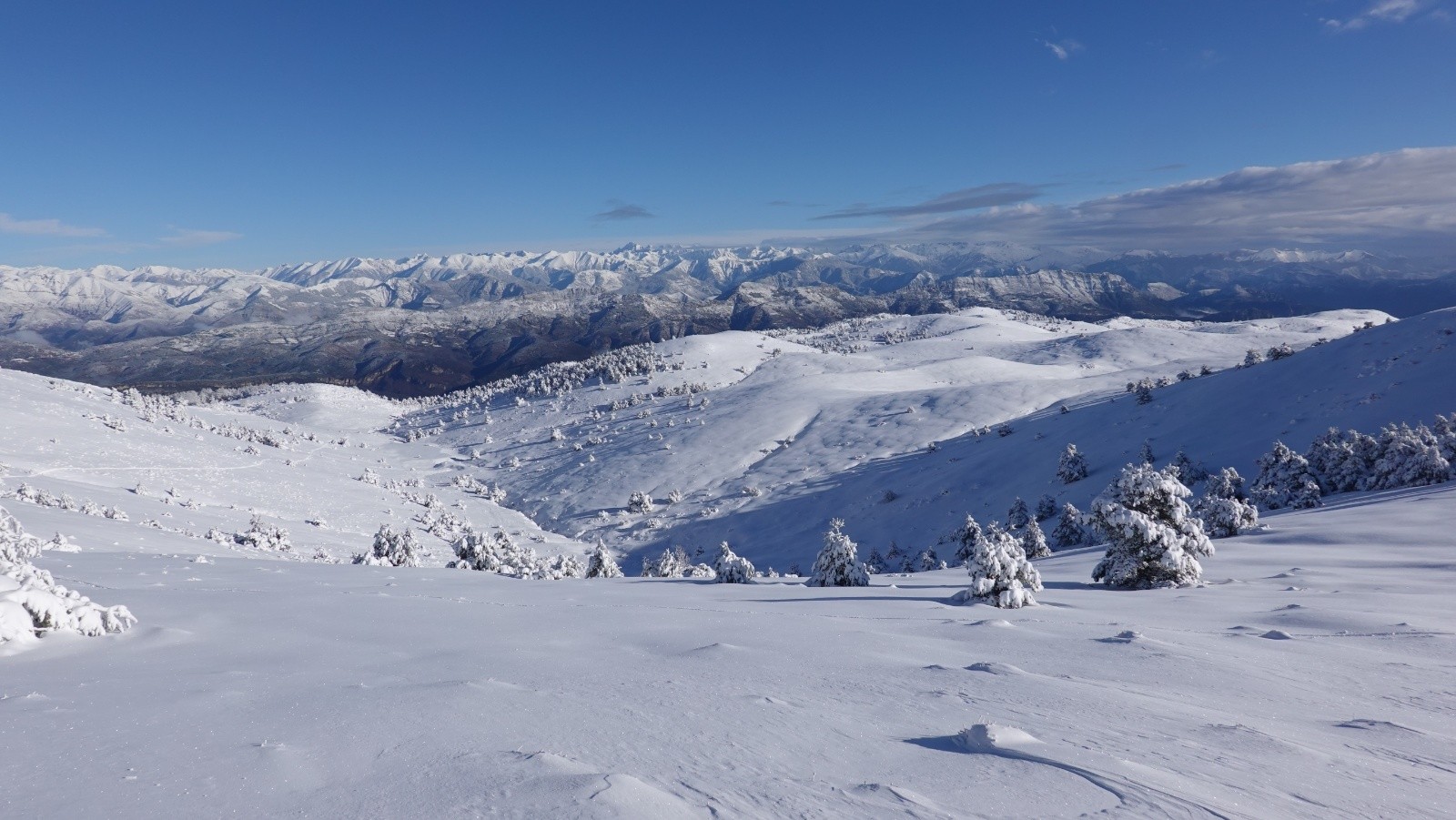 Etat de l'enneigement et Mercantour