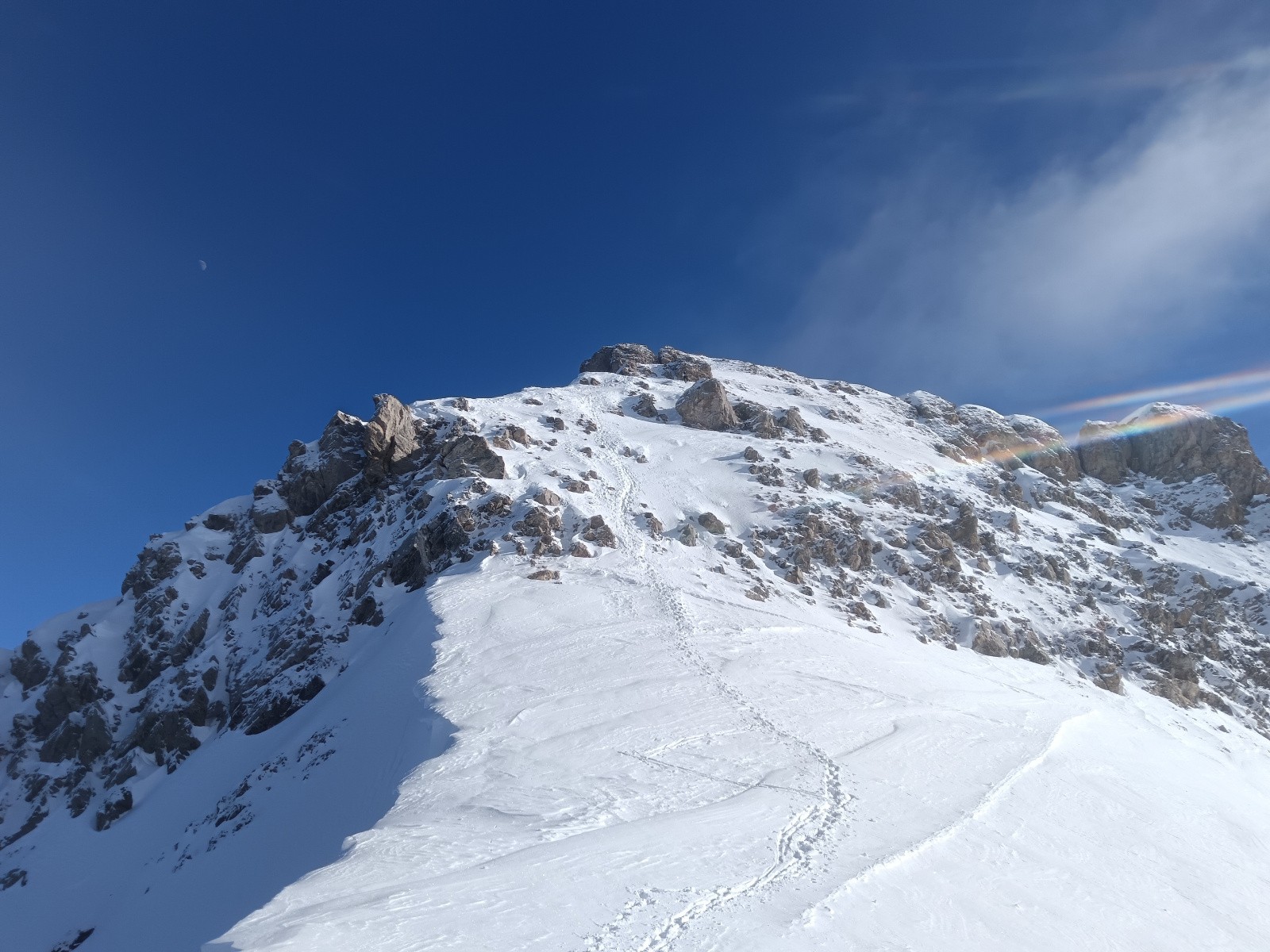 Arête vers le col supérieur de la Cicle