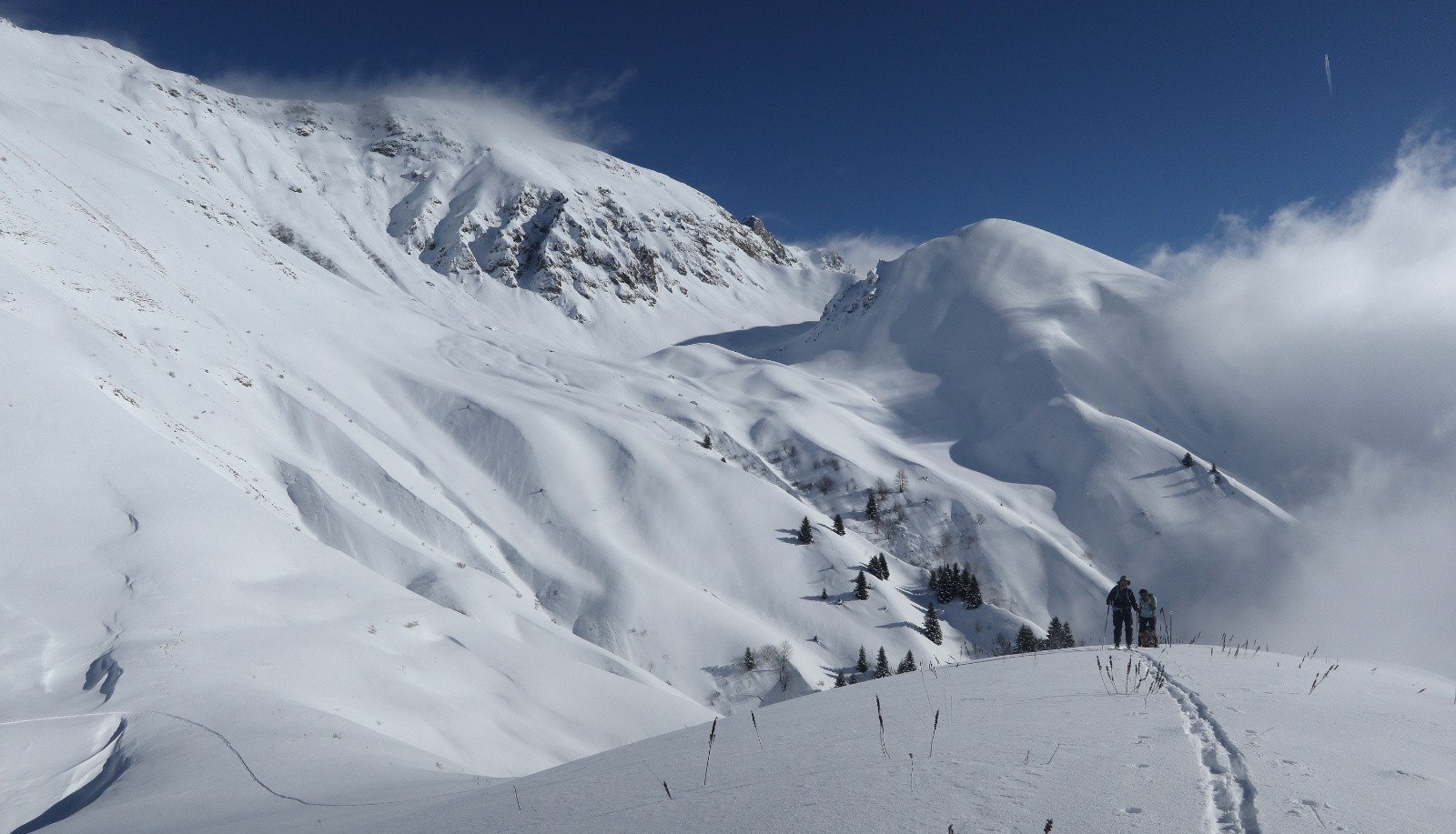 Arrivée à la Bosse du Verney