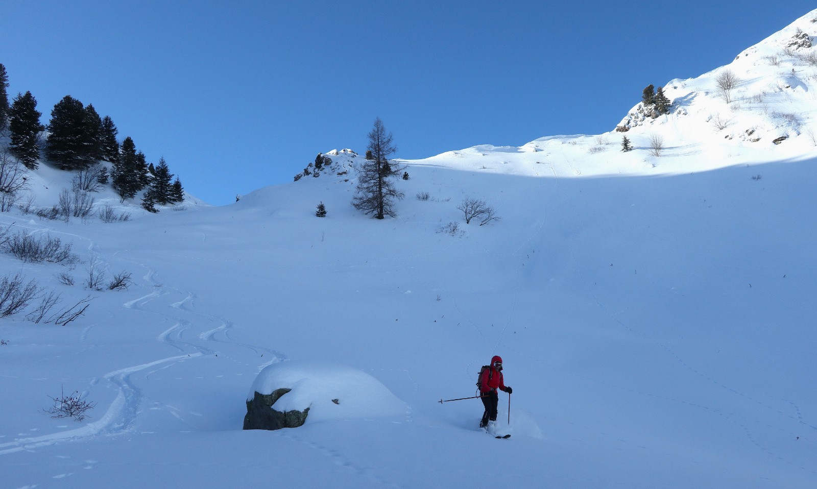 Sous le Col des Prés Clos, versant Nord