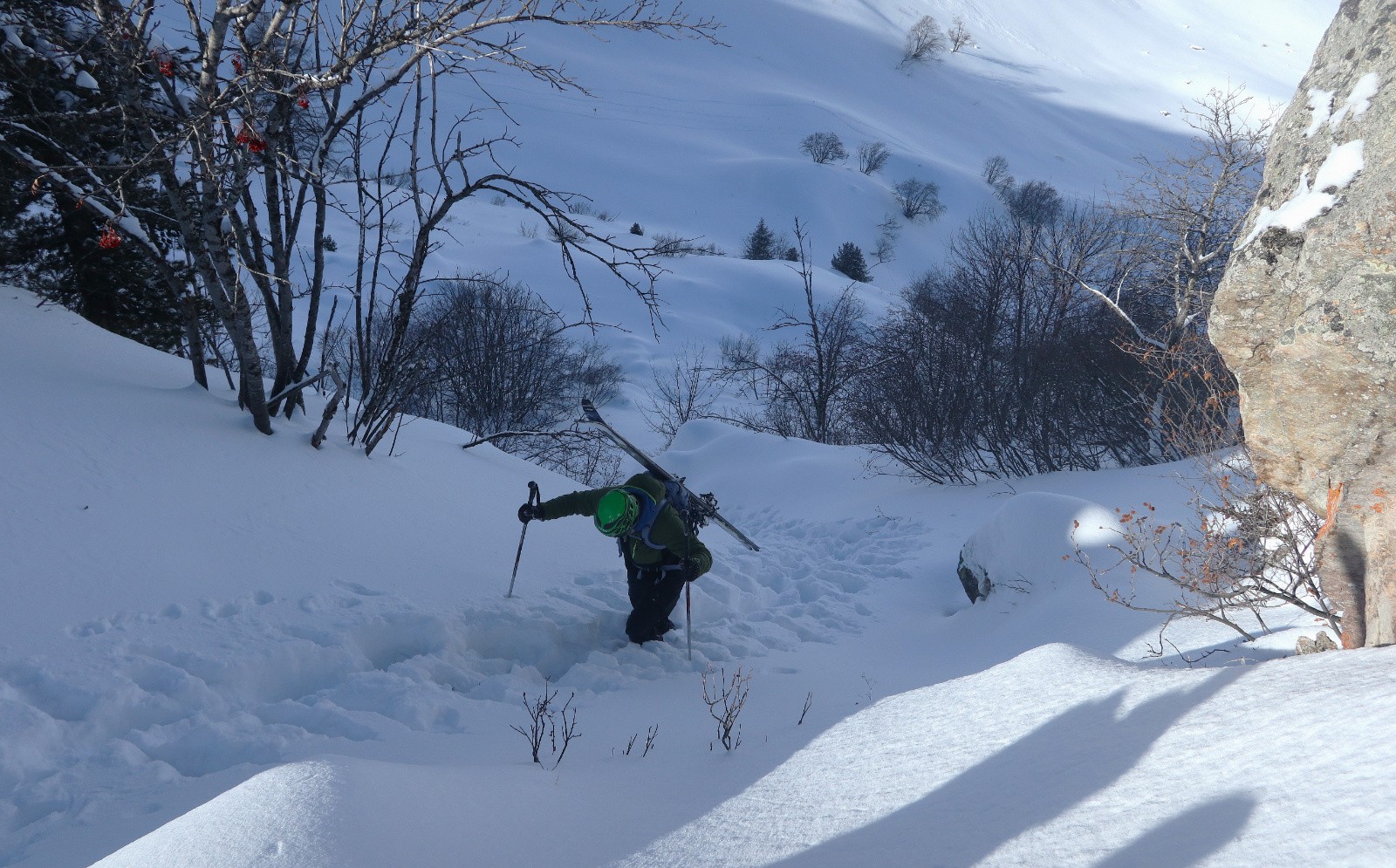 Arrivée à la brèche Nord des Rouchoux