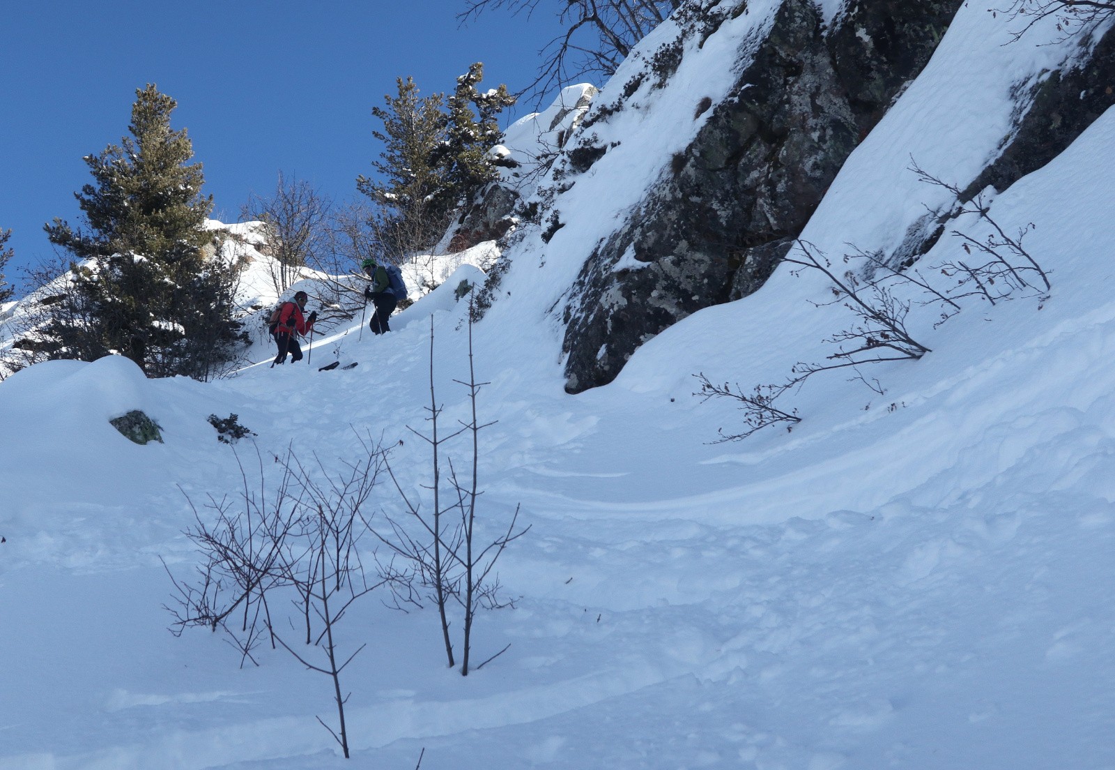 Sous l'arête des Rouchoux