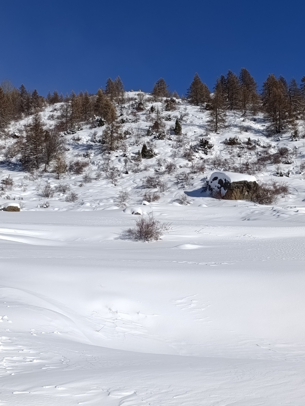 &nbsp;Ressaut au dessus de la Chapelle et en dessous des chalets