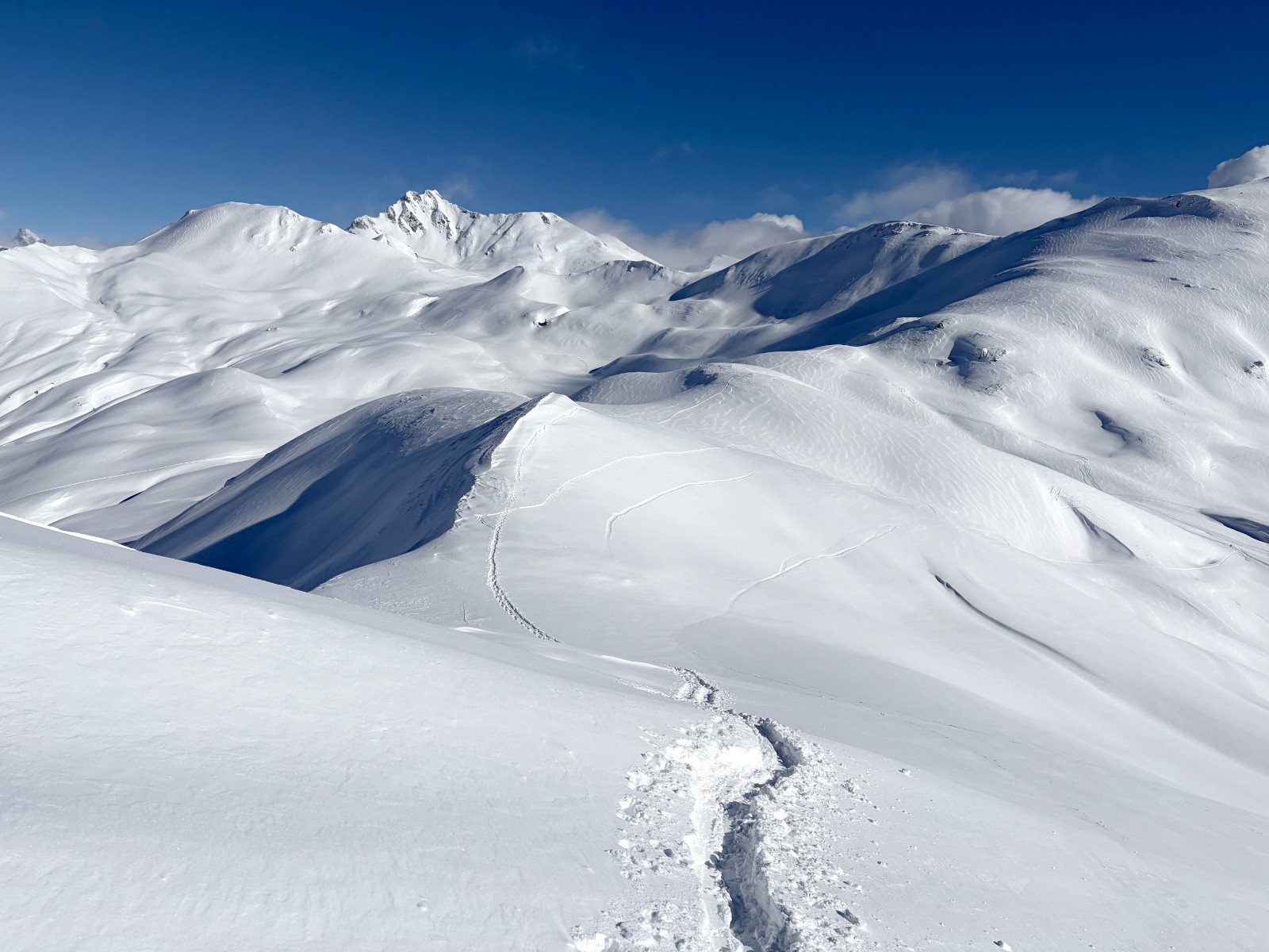 l'arête depuis le col&nbsp;