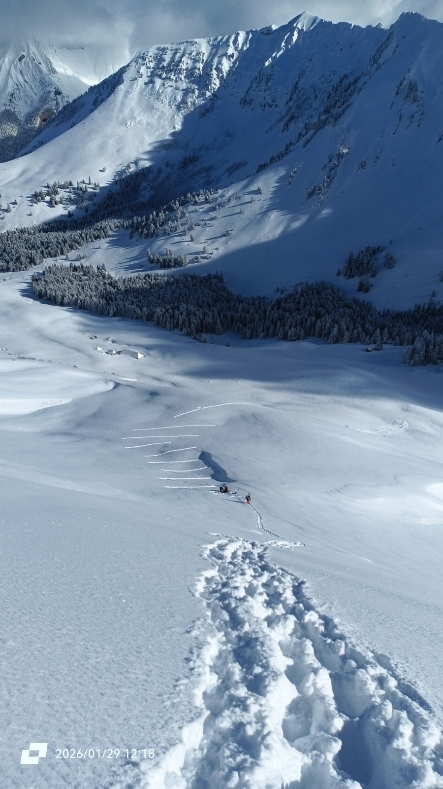 Les poursuivant à l'air de cramponnage 