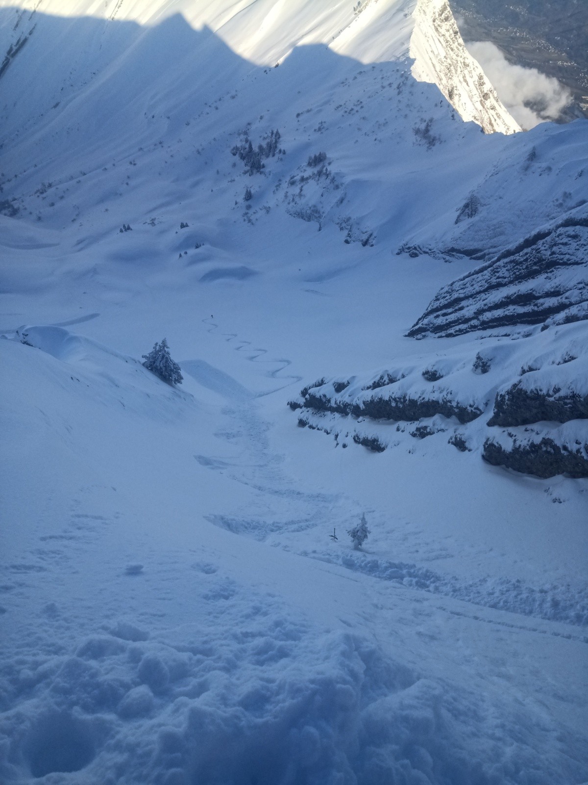 Descente NE des Arlicots