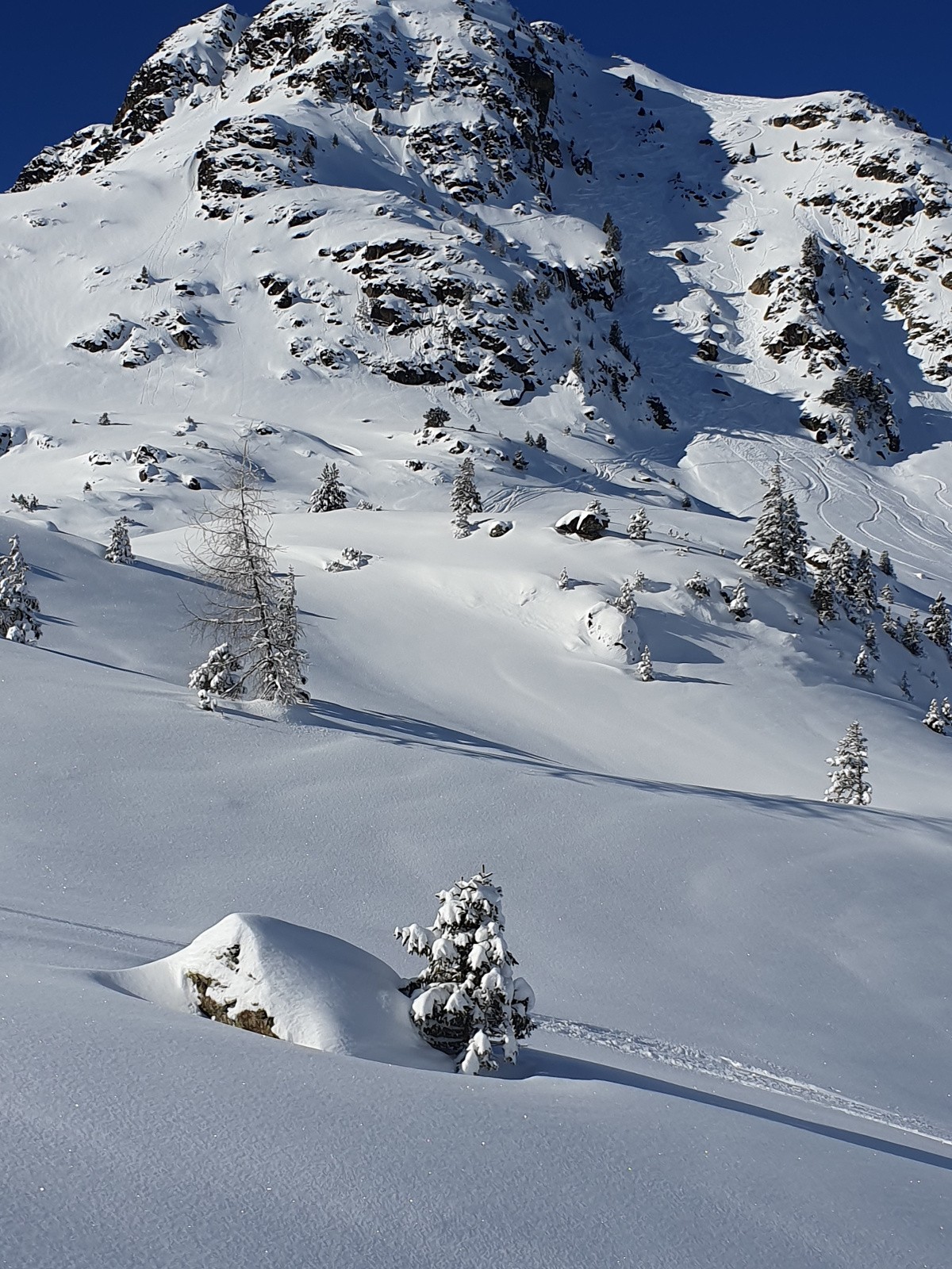 La descente du jour (ben oui, on n'allait pas descendre de nuit)