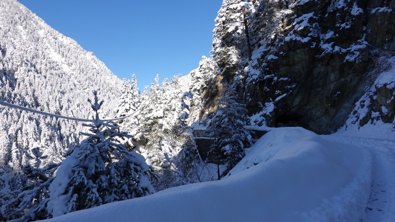 Départ juste au-dessus du gîte du Boréon