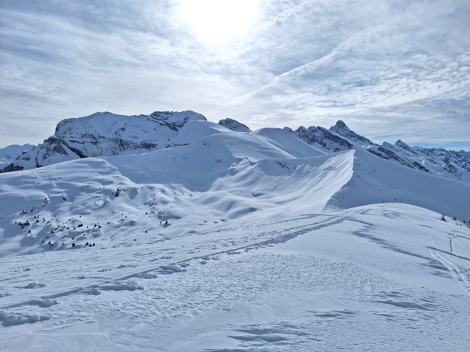Vue du secteur depuis la Tête des Muets