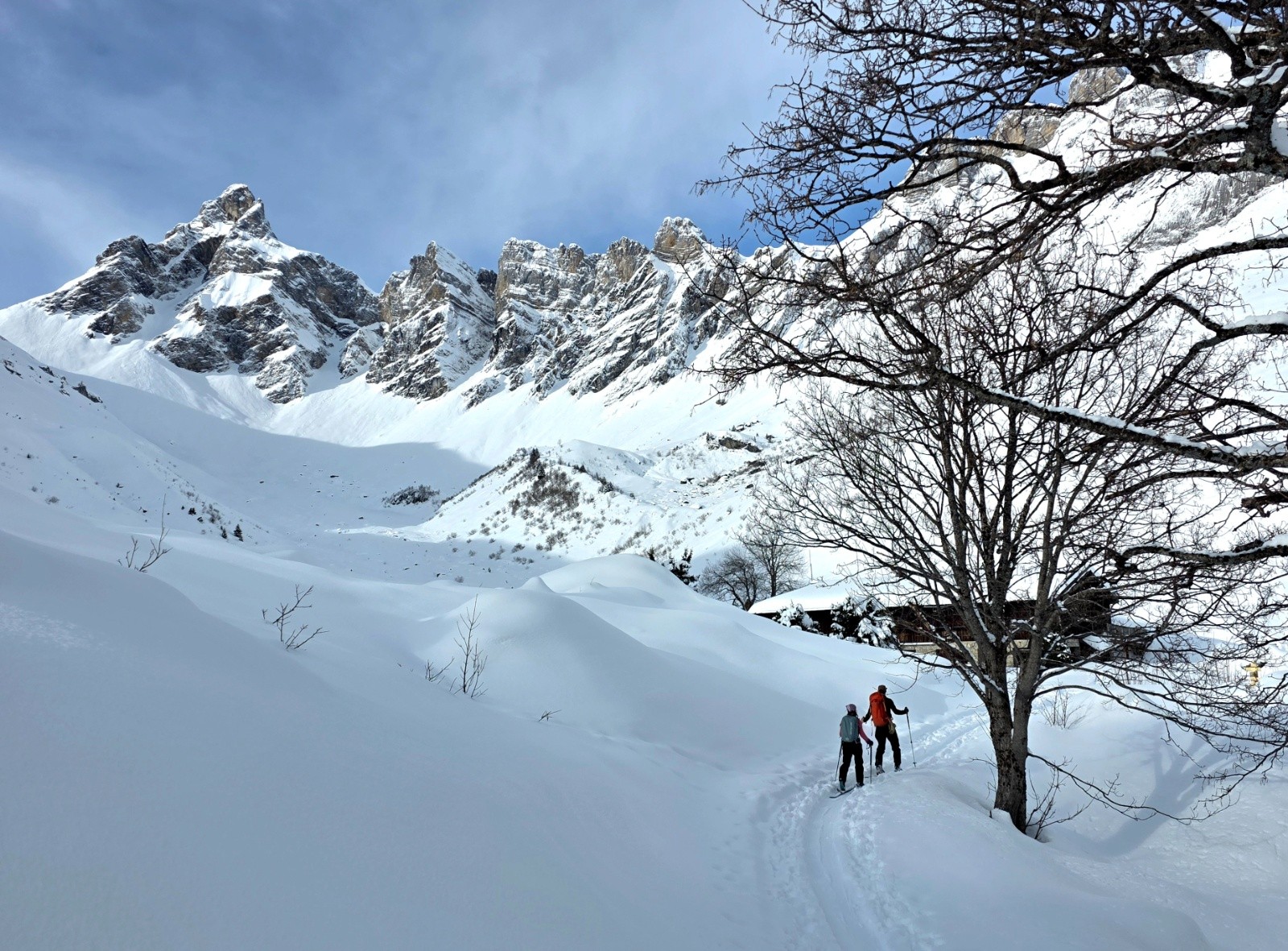Arrivée aubrefugz de Doran sous la pointe d Areu