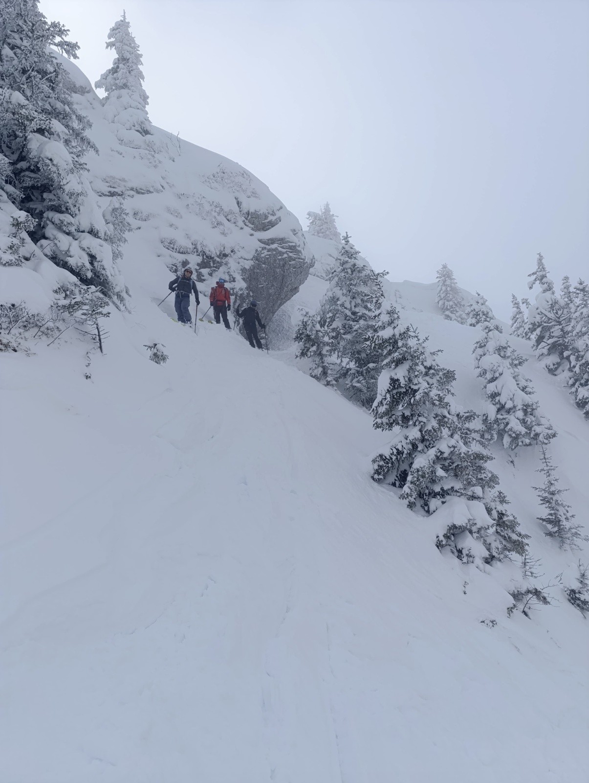 Après le verrou du sommet du Charmant Som