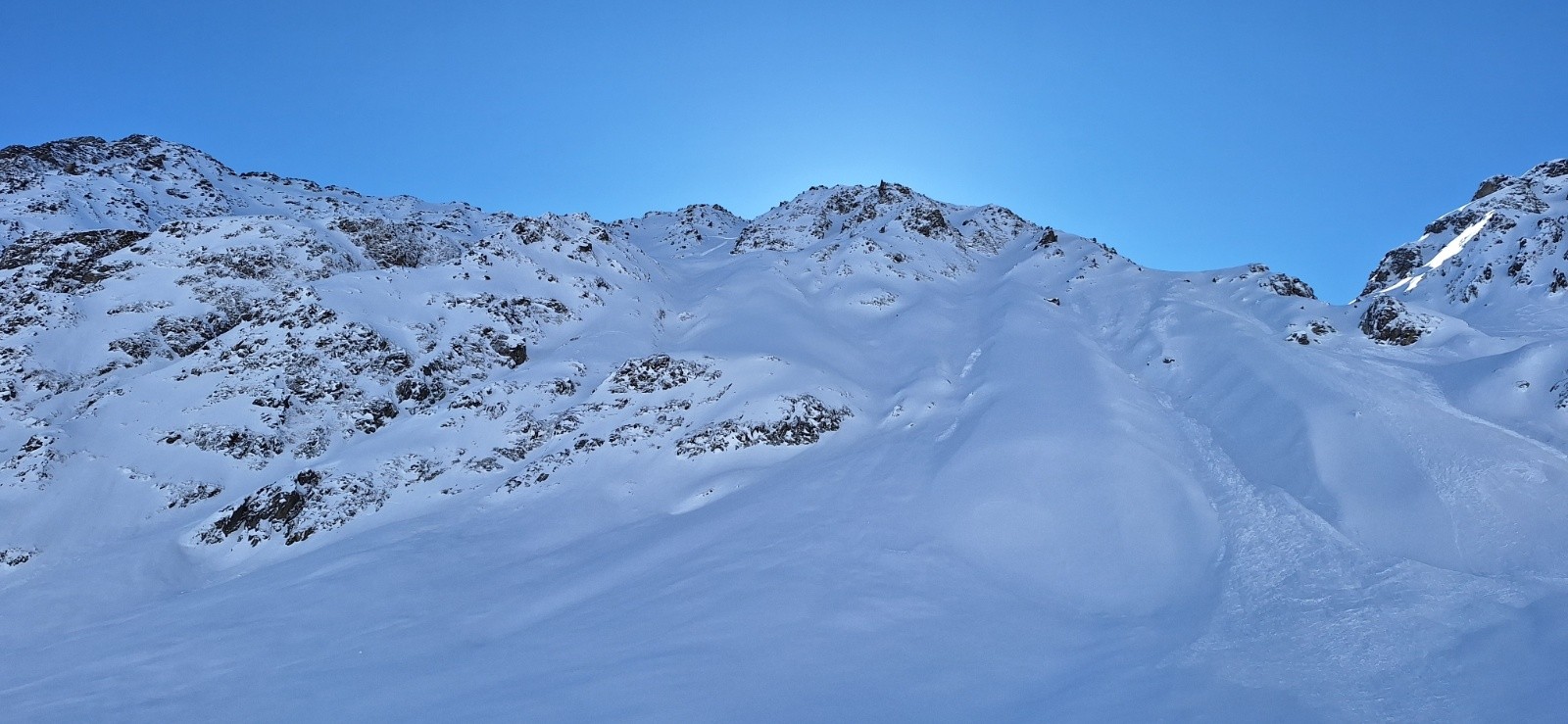 Les coulées sous la Cime du Sambuis