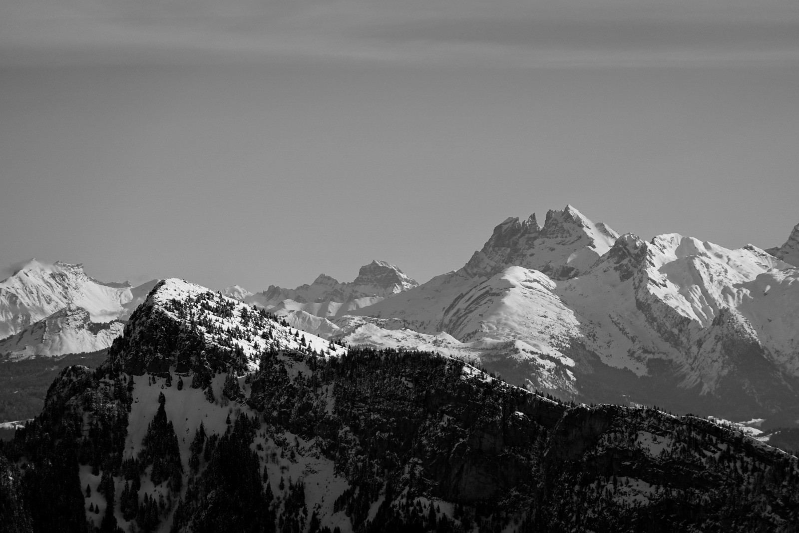il y a deux semaines on skiait là-bas...
