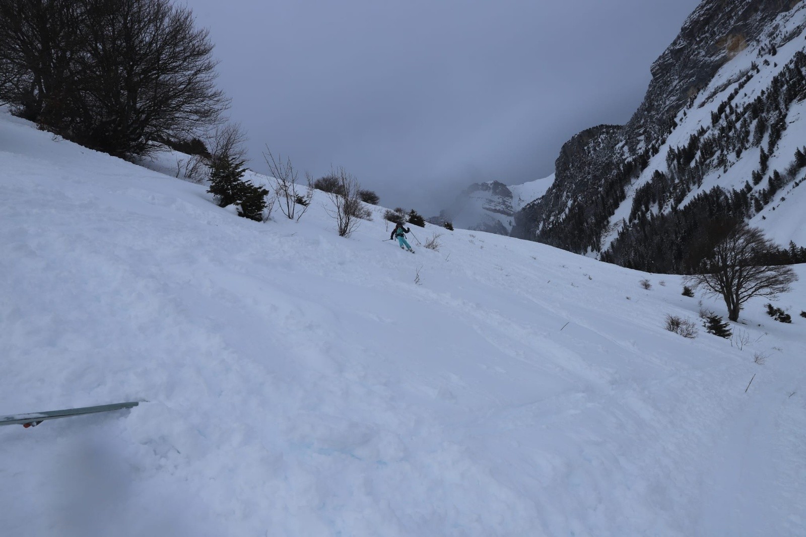 Lucas dans une neige pas ouf&nbsp;