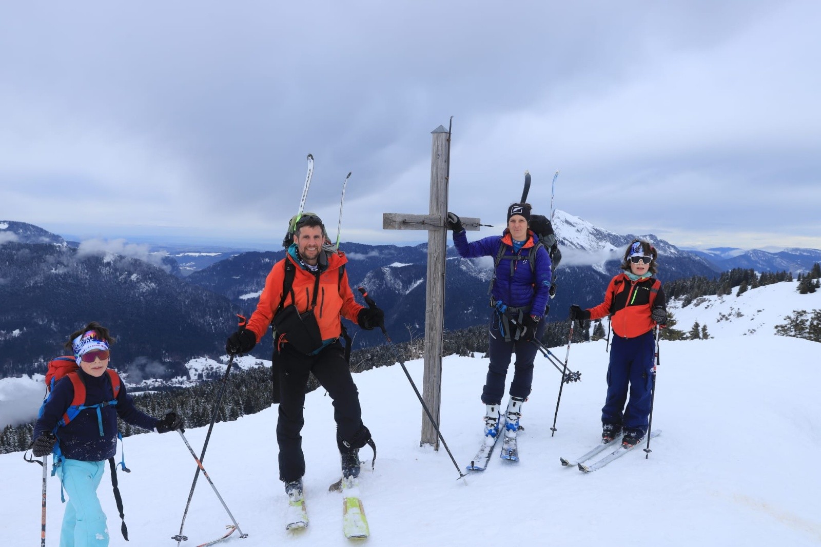La famille au sommet!&nbsp;