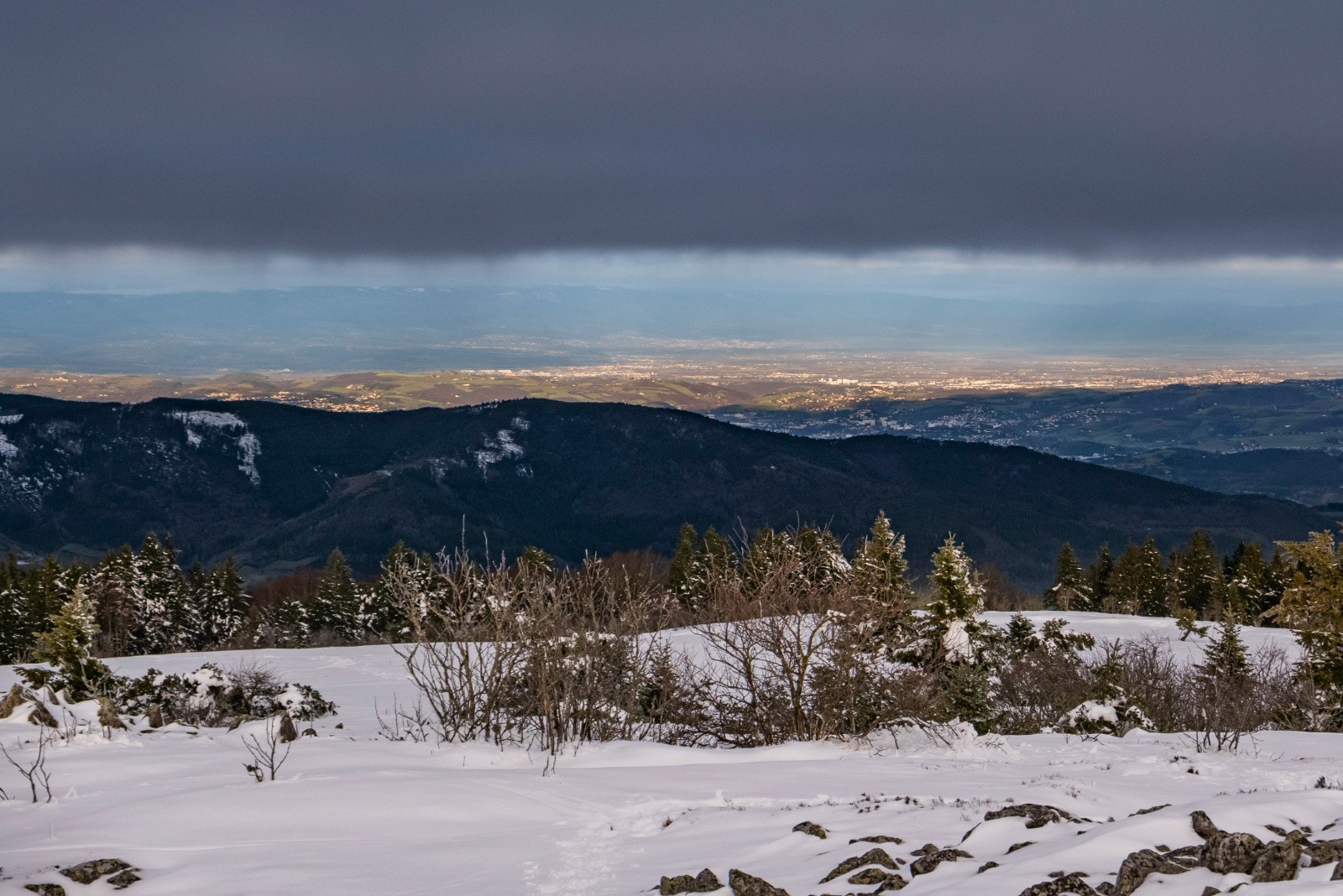 Belle éclaircie sur le Forez