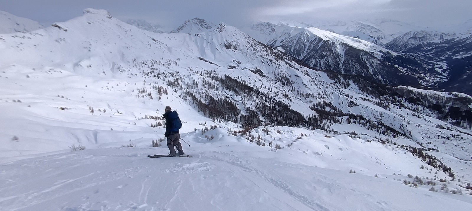 Début de la descente&nbsp;