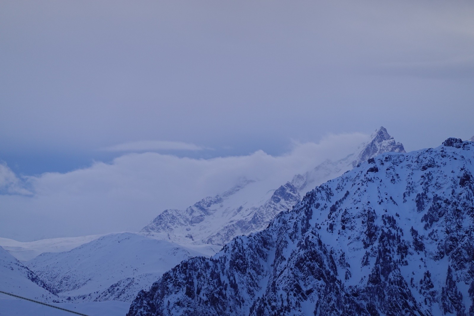 La Meije a daigné se montrer