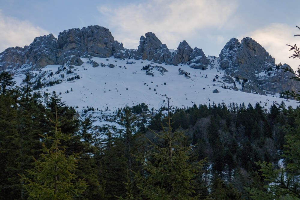 la face ouest des Lances