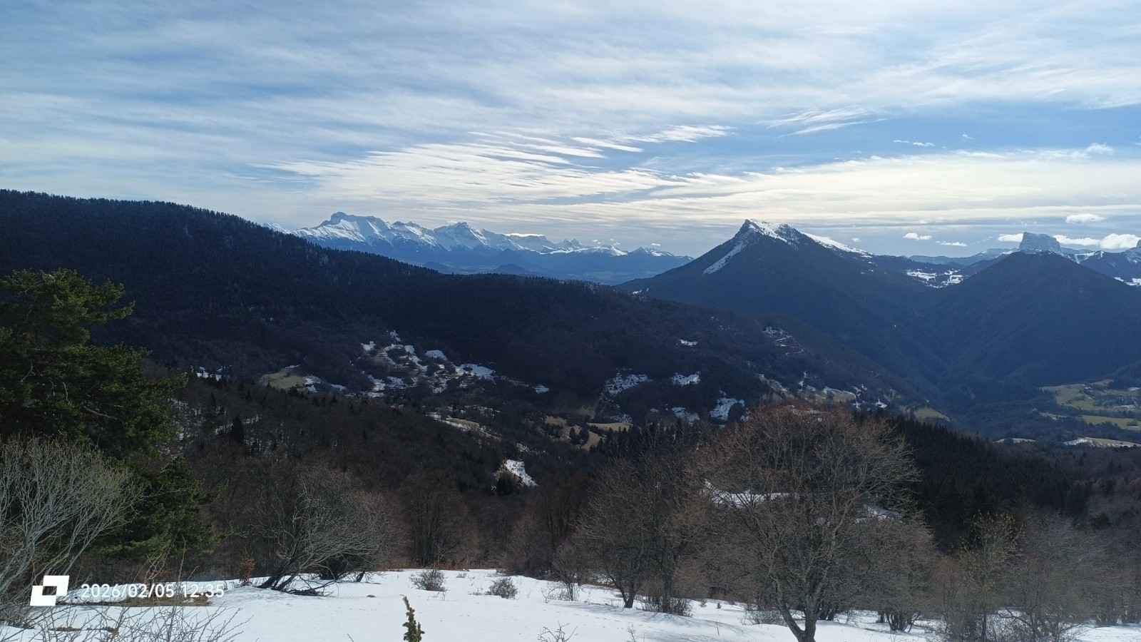 Fin de la descente (vers 1300m ici).&nbsp; 